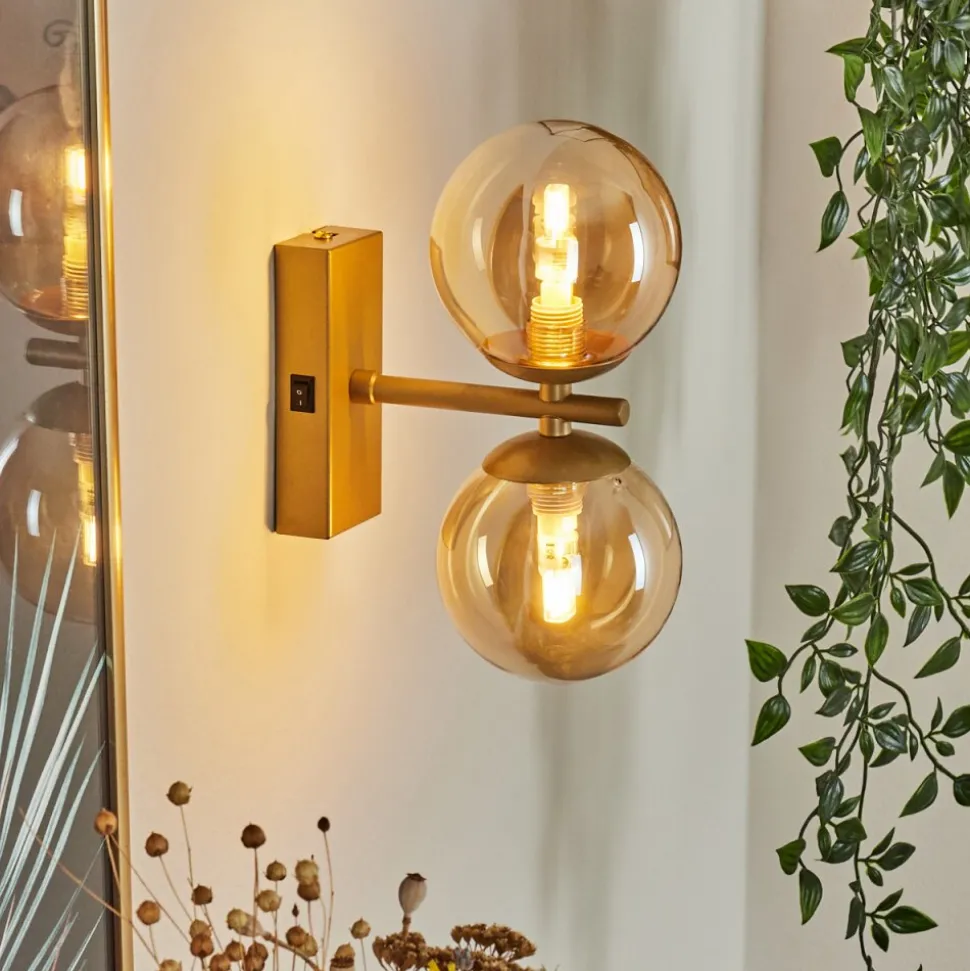 Applique Muraleremaisnil Laiton, 2 Lumieres