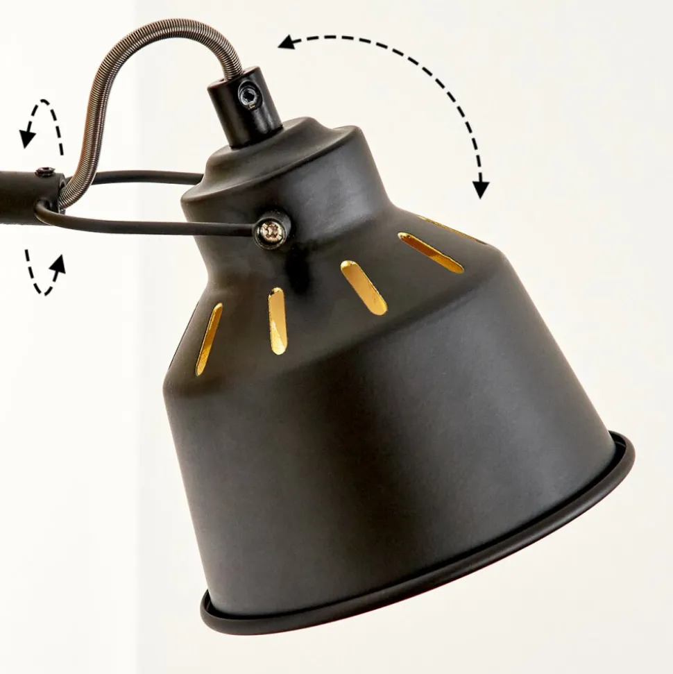 Applique Muralesafari Chrome, Bois Clair, Noir, 1 Lumiere