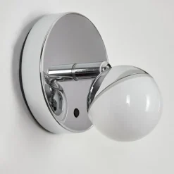 Applique Muralesanchequias Led Chrome, 1 Lumiere, Telecommandes, Changeur De Couleurs