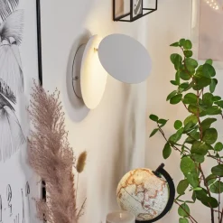 Applique Muralesanguedo Led Chrome, Blanc, 1 Lumiere