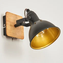 Applique Muraletina Chrome, Ecru, Noir, 1 Lumiere