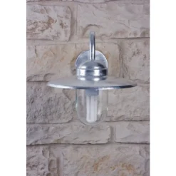 Applique Nordlux Luxembourg Acier Inoxydable, Transparent, Zingue, 1 Lumiere, Detecteur De Mouvement
