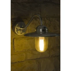 Applique Nordlux Luxembourg Acier Inoxydable, Transparent, Zingue, 1 Lumiere, Detecteur De Mouvement