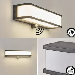 Applique Solaireburseryd Led Anthracite, 1 Lumiere, Detecteur De Mouvement