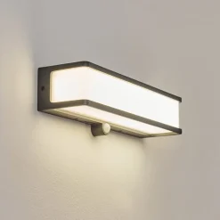 Applique Solaireburseryd Led Anthracite, 1 Lumiere, Detecteur De Mouvement