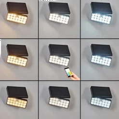 Applique Solaireestampes Led Anthracite, 1 Lumiere, Detecteur De Mouvement