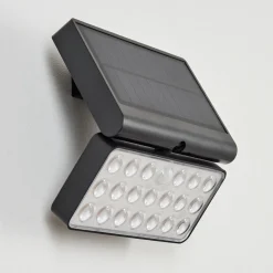 Applique Solaireestampes Led Anthracite, 1 Lumiere, Detecteur De Mouvement