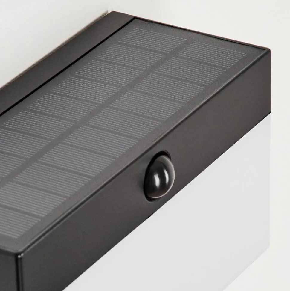 Applique Solairemalalhue Led Noir, 1 Lumiere, Detecteur De Mouvement