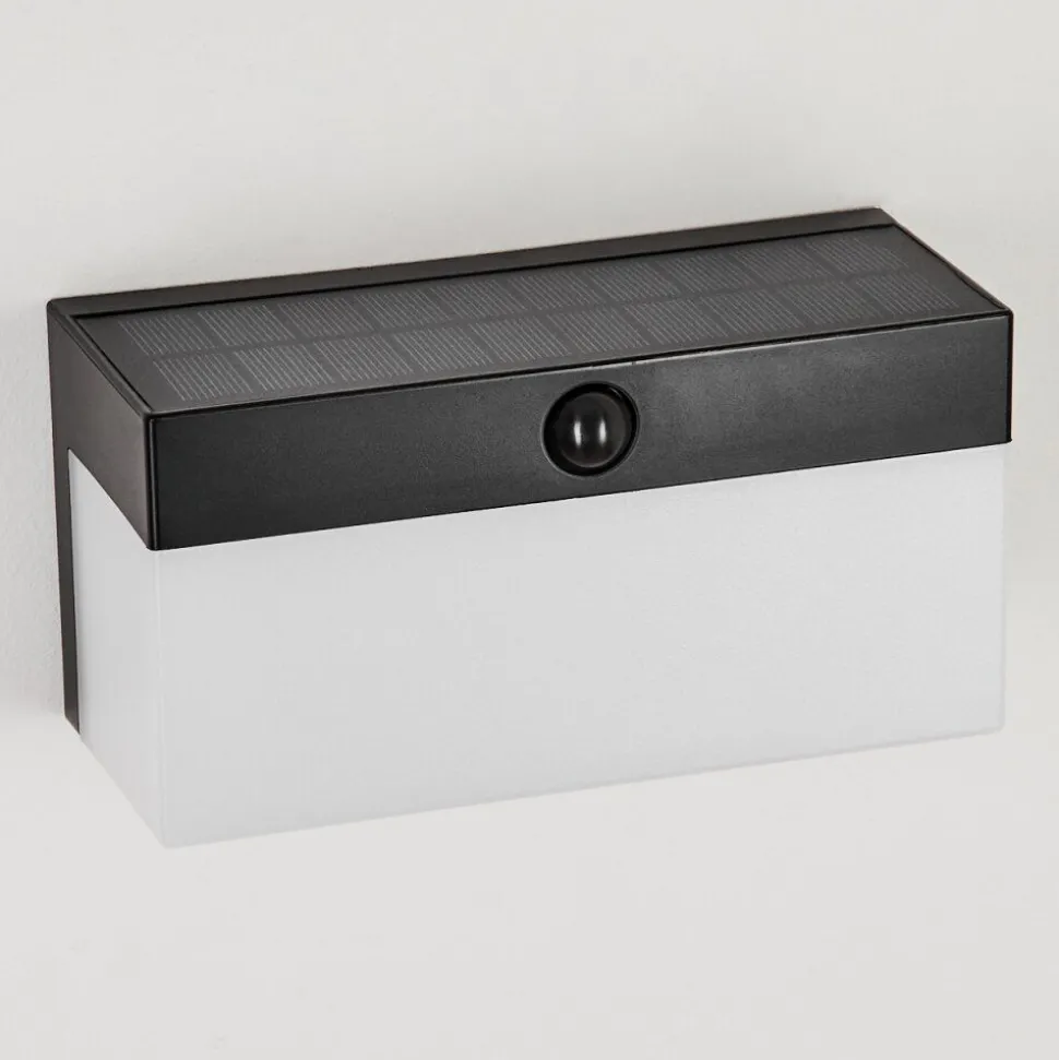 Applique Solairemalalhue Led Noir, 1 Lumiere, Detecteur De Mouvement