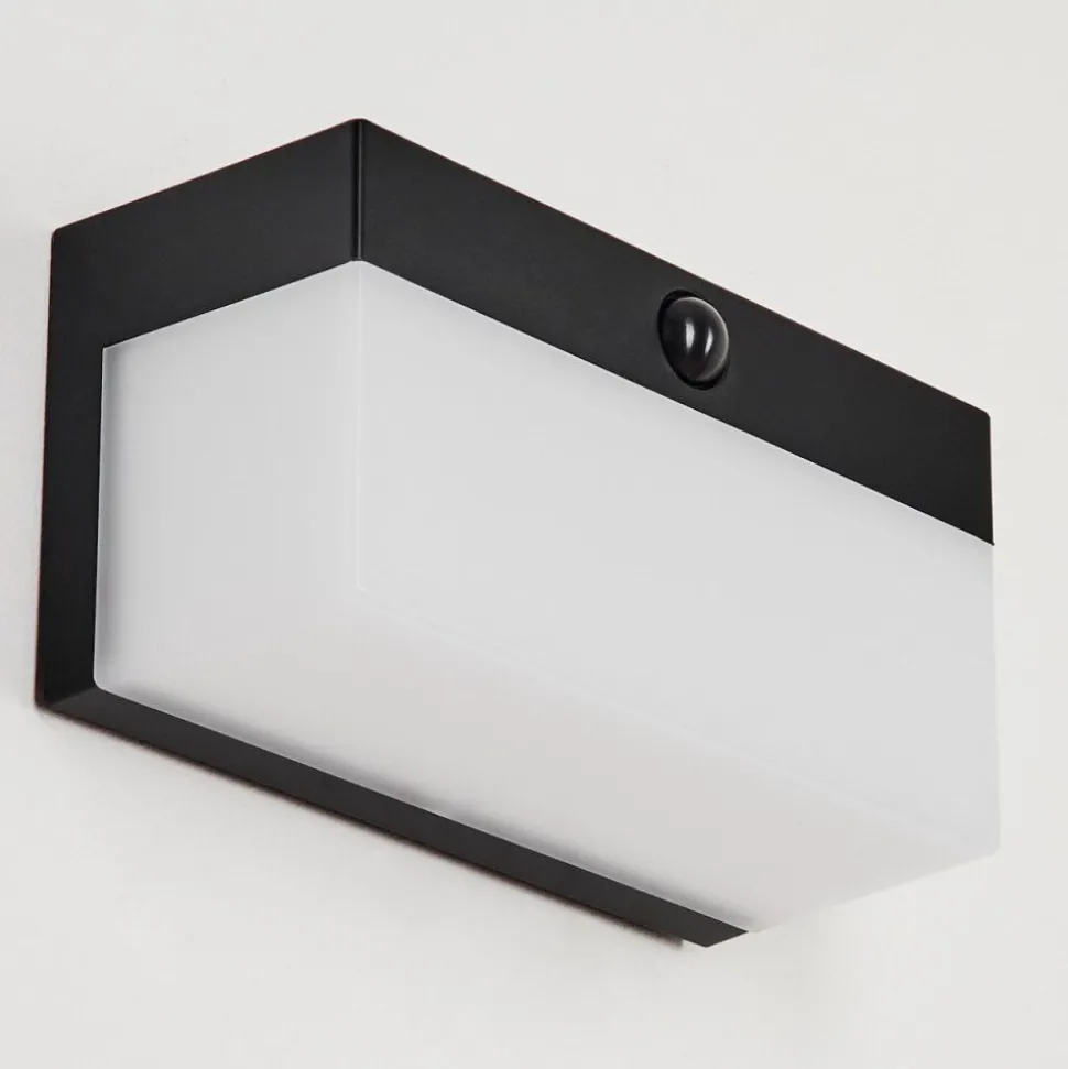 Applique Solairemalalhue Led Noir, 1 Lumiere, Detecteur De Mouvement