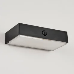Applique Solaireseilhac Led Noir, 1 Lumiere, Detecteur De Mouvement