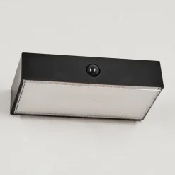 Applique Solaireseilhac Led Noir, 1 Lumiere, Detecteur De Mouvement