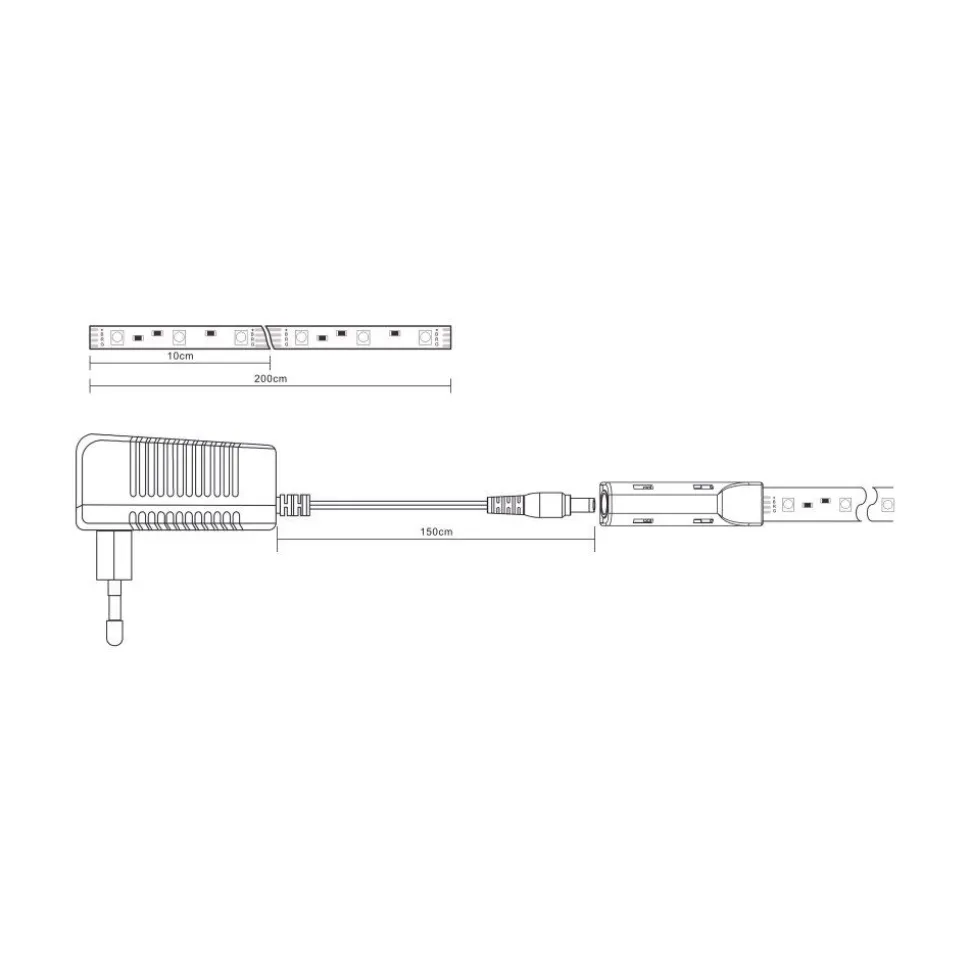 Bande Led Globo, 1 Lumiere, Changeur De Couleurs