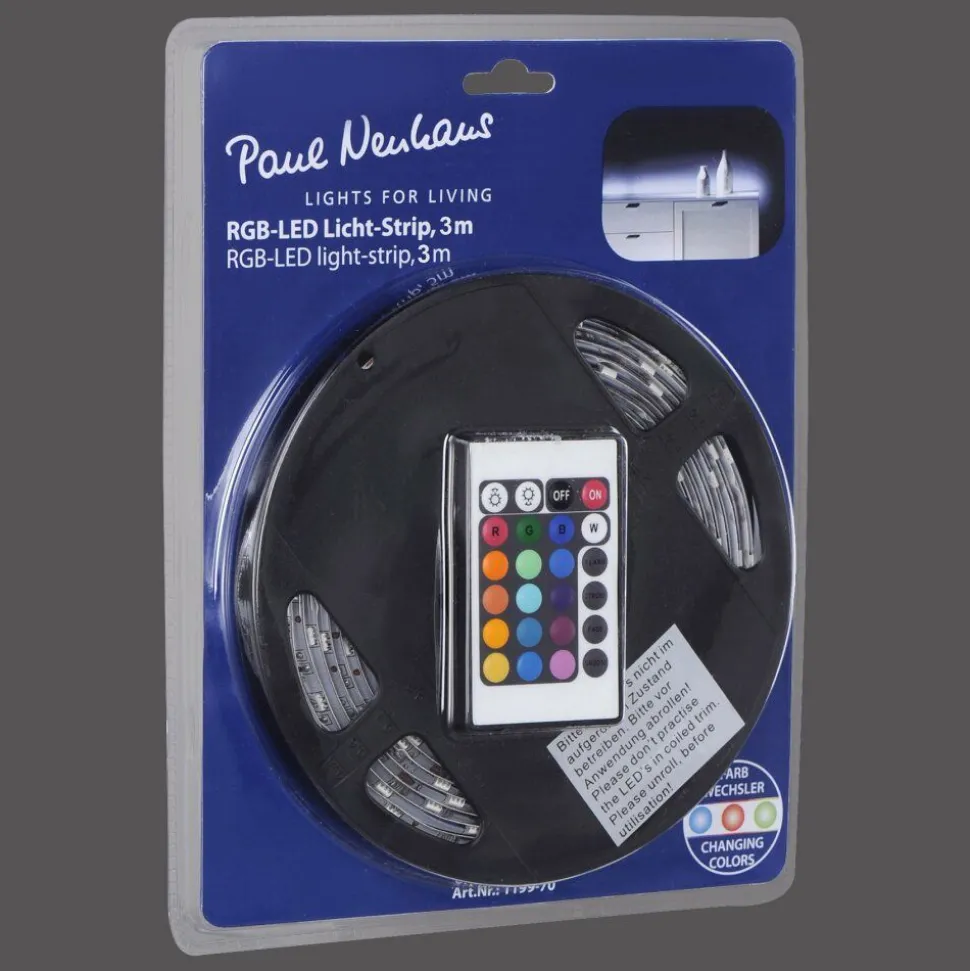 Bandes Led Paul Neuhaus Teania Multicolore, 1 Lumiere, Telecommandes, Changeur De Couleurs