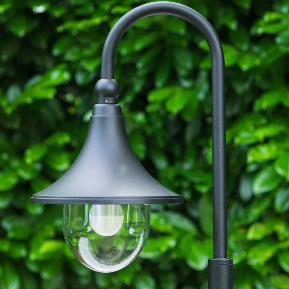 Borne D'Eclairage Elgin Noir, 1 Lumiere
