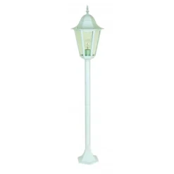 Borne D'Eclairage Lutec Bristol Blanc, 1 Lumiere