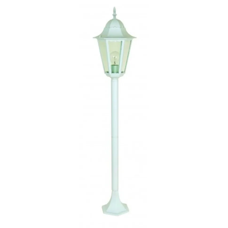 Borne D'Eclairage Lutec Bristol Blanc, 1 Lumiere