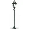 Borne D'Eclairage Lutec Bristol Noir, 1 Lumiere, Detecteur De Mouvement