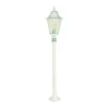 Borne D'Eclairage Lutec Bristol Blanc, 1 Lumiere, Detecteur De Mouvement