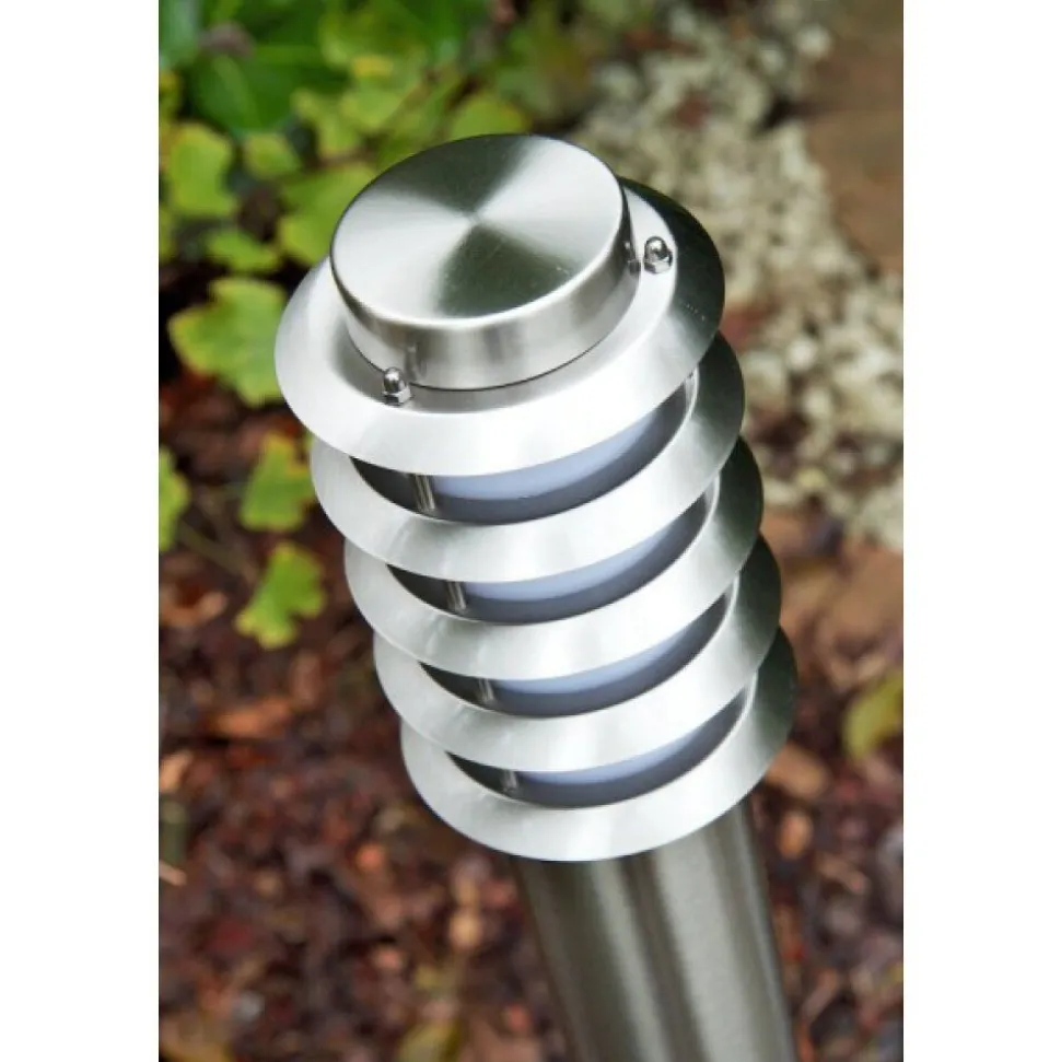 Borne D'Eclairage Tunes Acier Inoxydable, 1 Lumiere