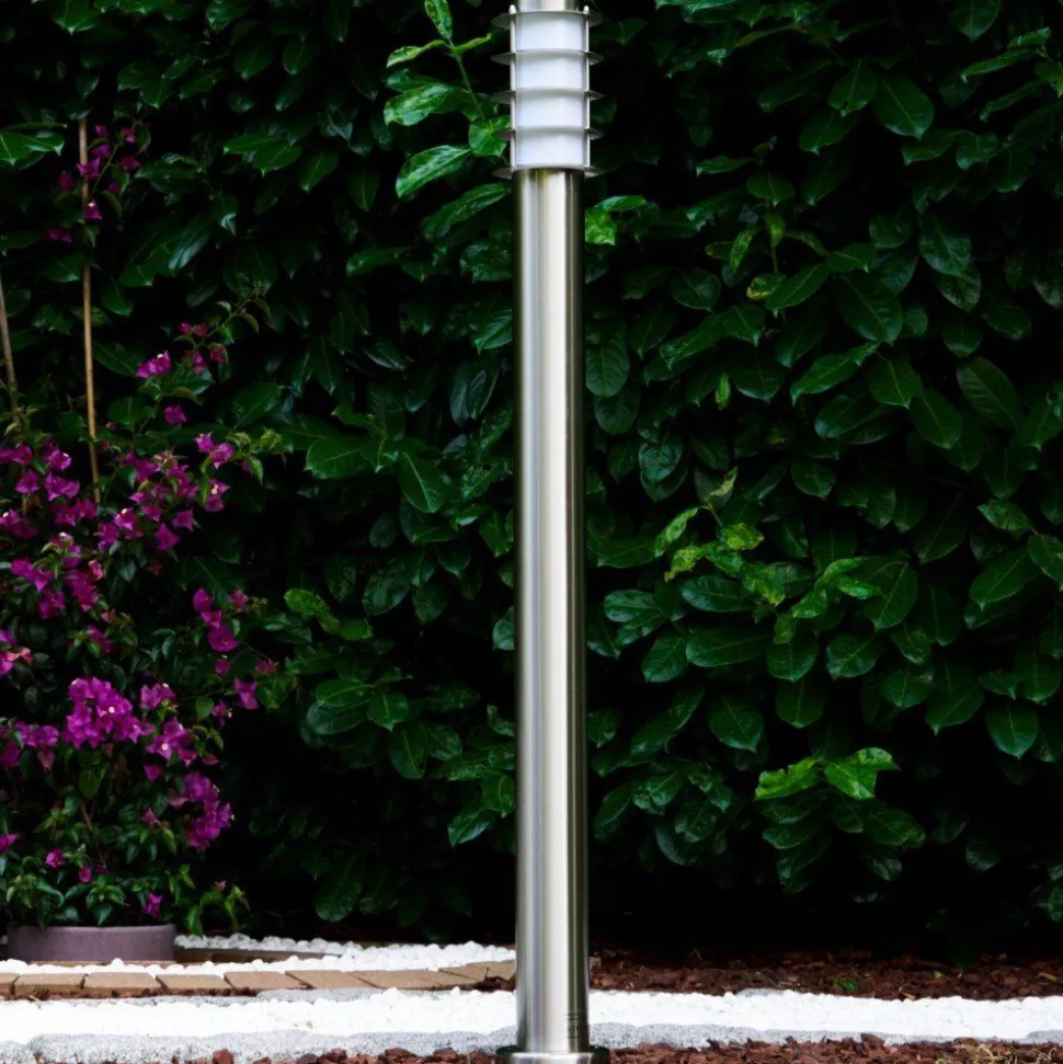 Borne D'Eclairage Tunes Acier Inoxydable, 1 Lumiere