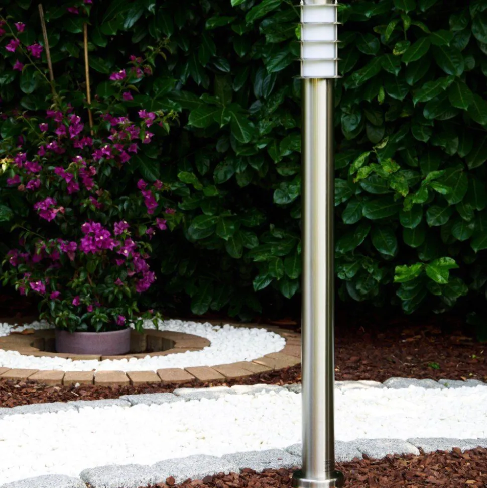 Borne D'Eclairage Tunes Acier Inoxydable, 1 Lumiere