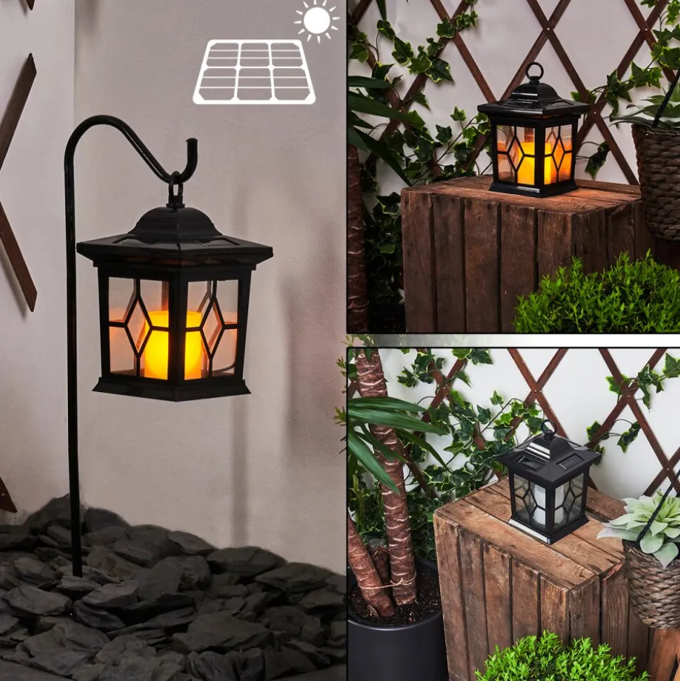 Borne Lumineuse Alavas Led Noir, 1 Lumiere