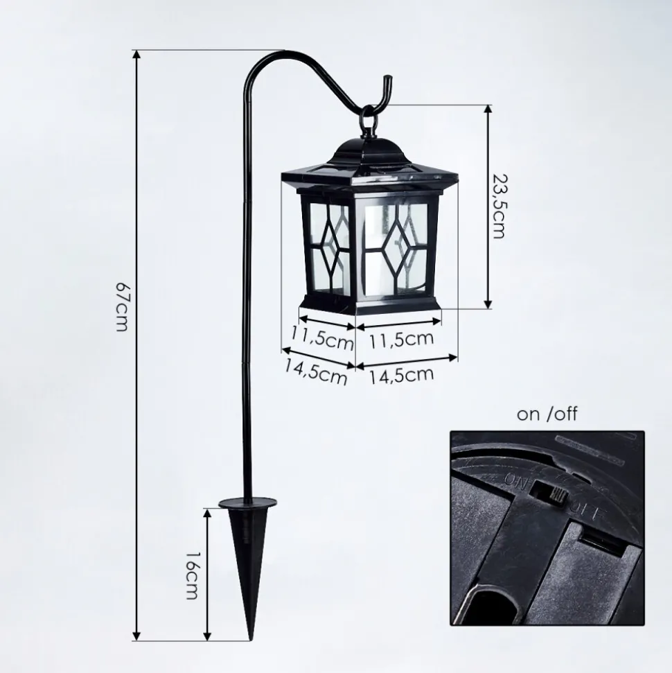 Borne Lumineuse Alavas Led Noir, 1 Lumiere