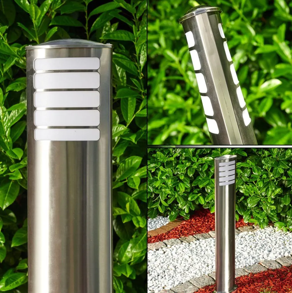 Borne Lumineuse Alslev Acier Inoxydable, 1 Lumiere