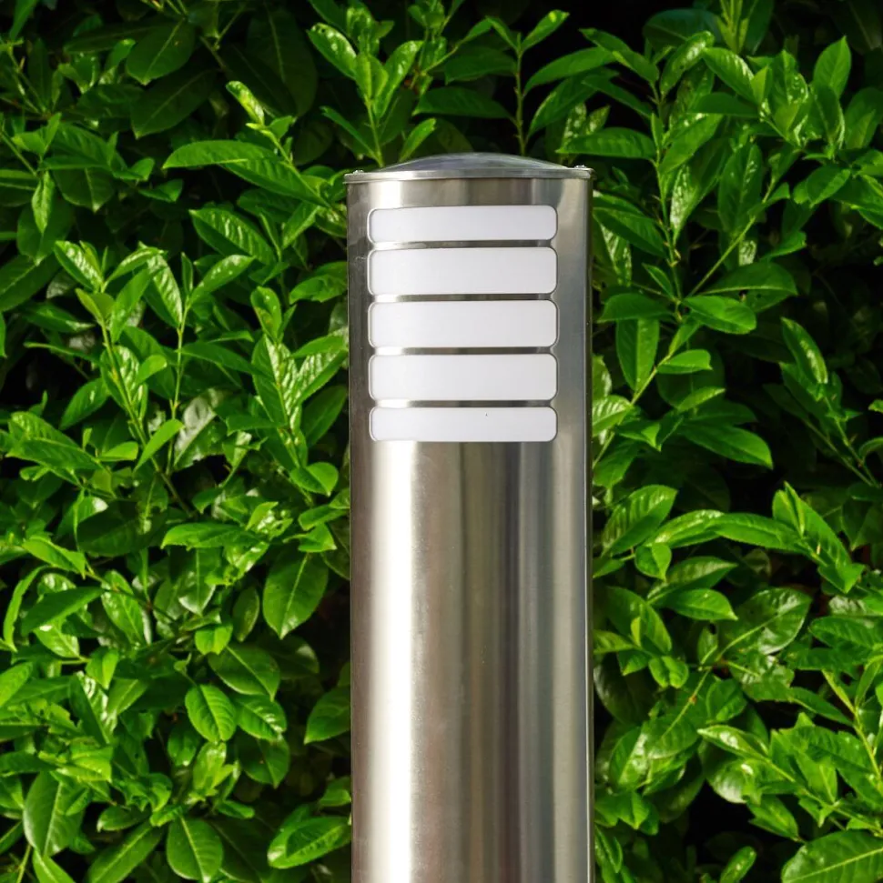 Borne Lumineuse Alslev Acier Inoxydable, 1 Lumiere