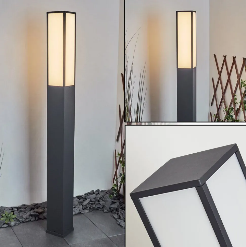 Borne Lumineuse Apidou Led Anthracite, 1 Lumiere