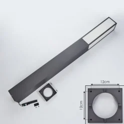 Borne Lumineuse Apidou Led Anthracite, 1 Lumiere