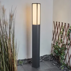 Borne Lumineuse Apidou Led Anthracite, 1 Lumiere