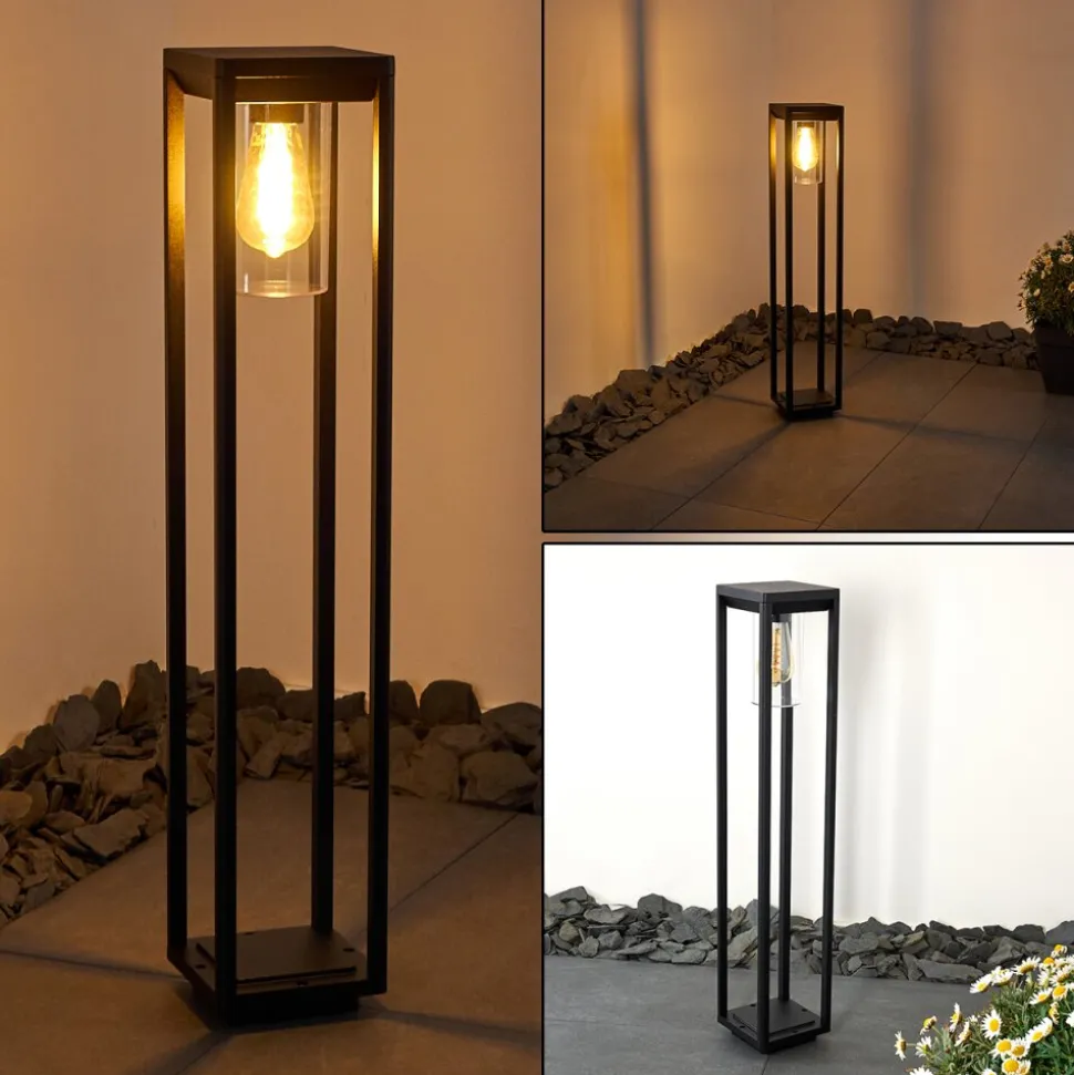 Borne Lumineuse Baoshan Noir, 1 Lumiere