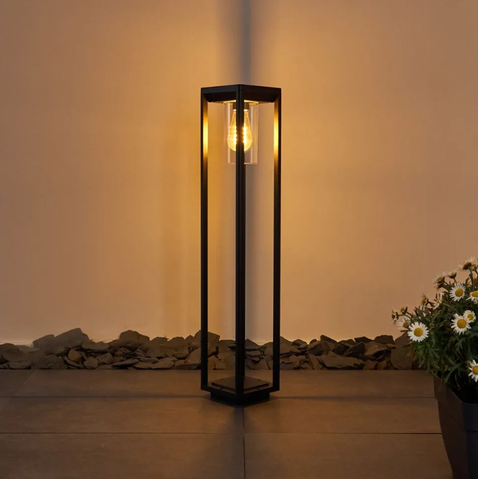 Borne Lumineuse Baoshan Noir, 1 Lumiere