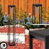 Borne Lumineuse Baoshan Noir, 1 Lumiere