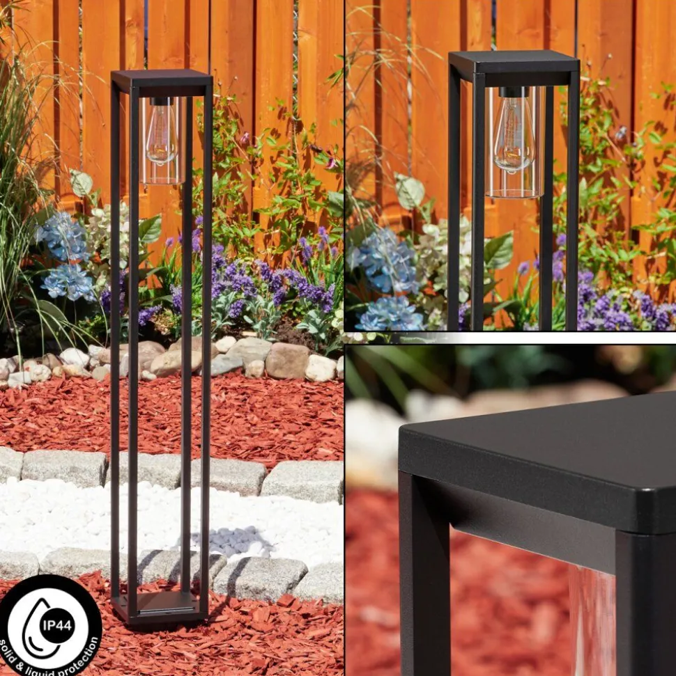 Borne Lumineuse Baoshan Noir, 1 Lumiere