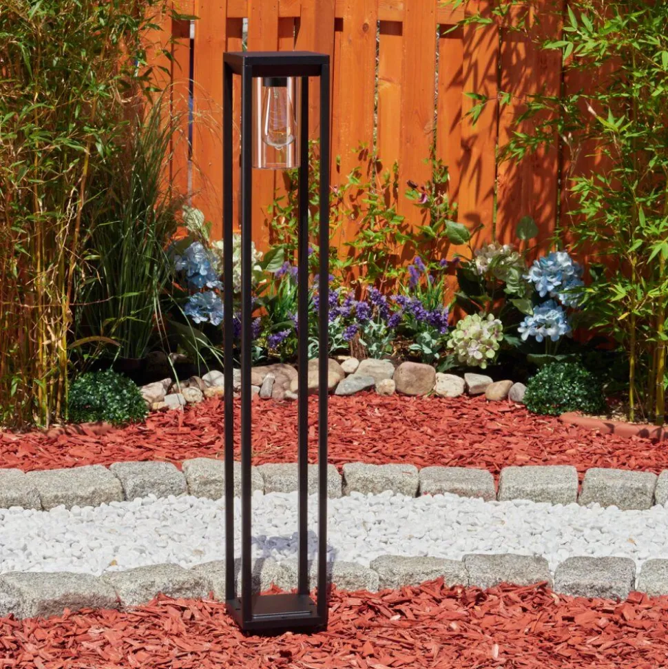 Borne Lumineuse Baoshan Noir, 1 Lumiere