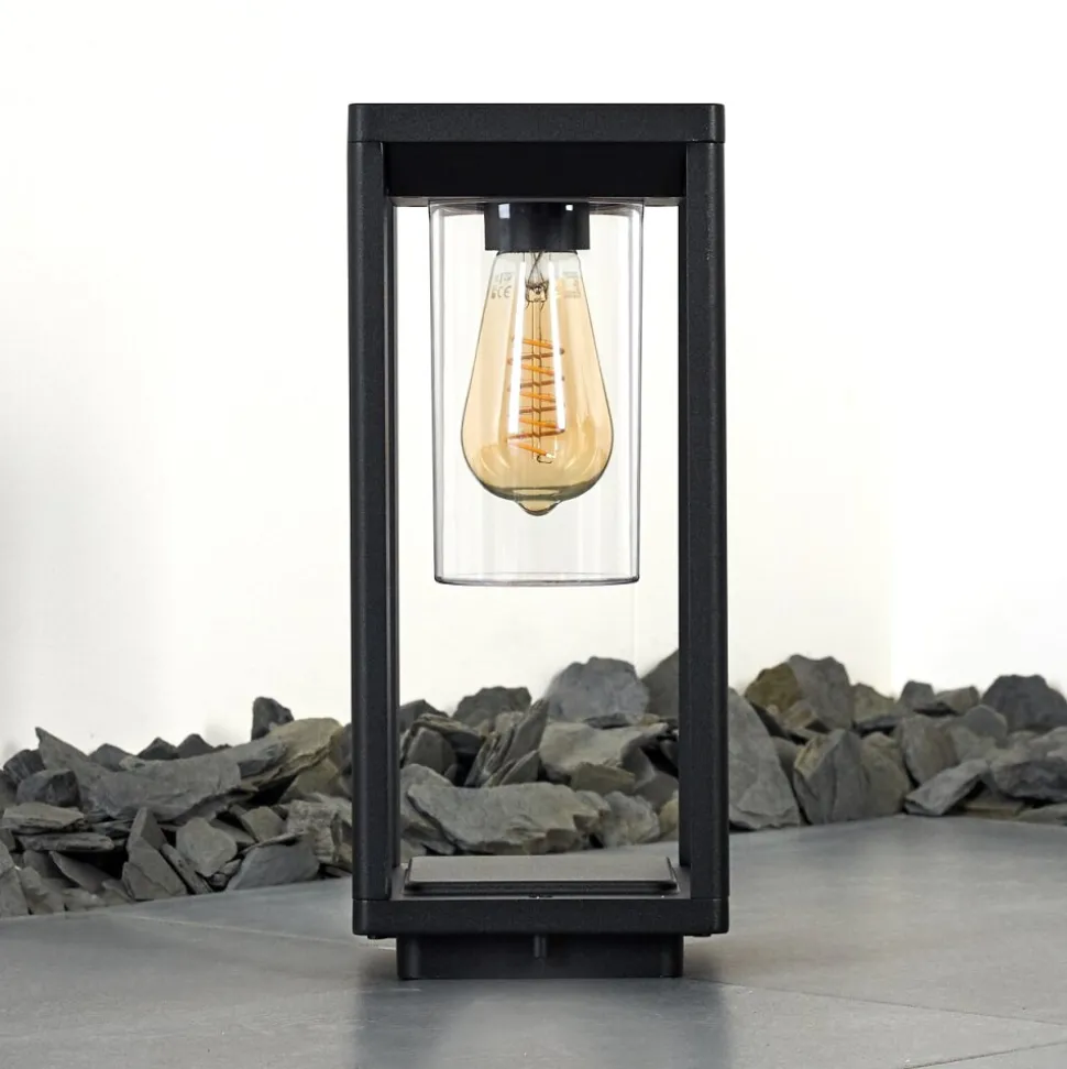 Borne Lumineuse Baoshan Noir, 1 Lumiere