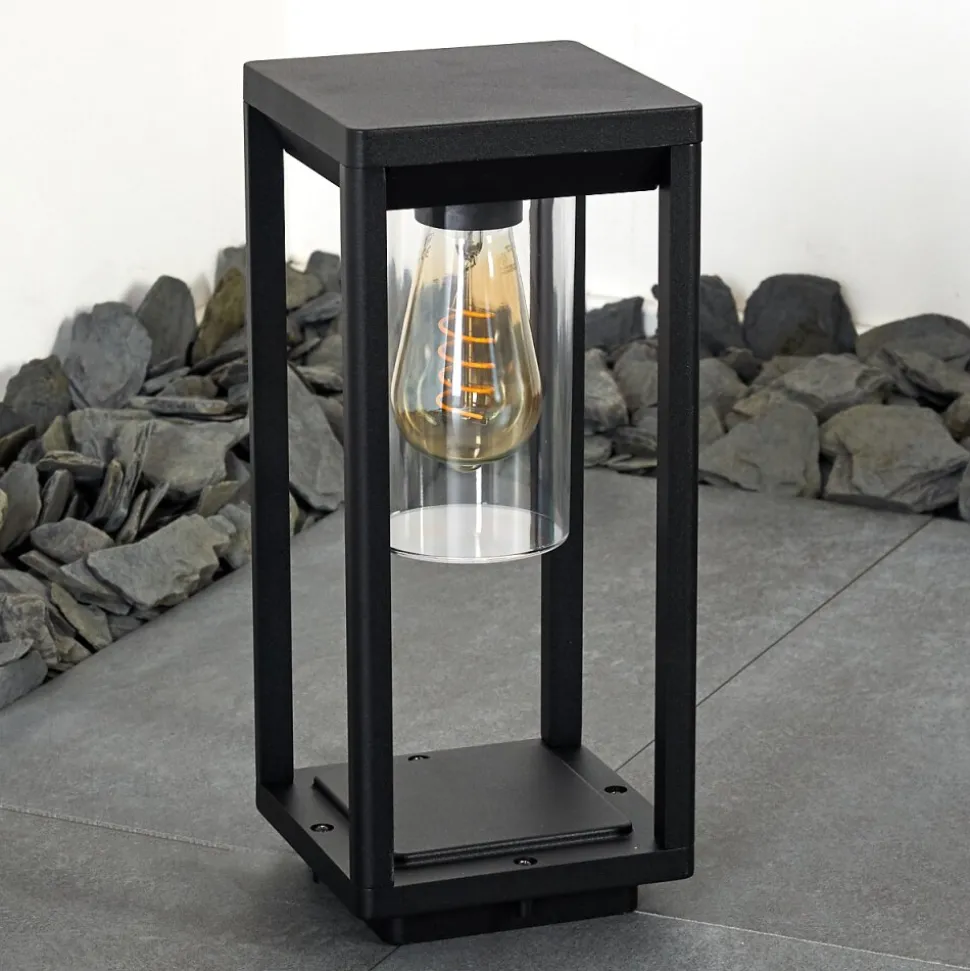 Borne Lumineuse Baoshan Noir, 1 Lumiere
