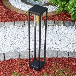 Borne Lumineuse Baoshan Noir, 1 Lumiere