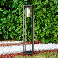 Borne Lumineuse Baoshan Noir, 1 Lumiere