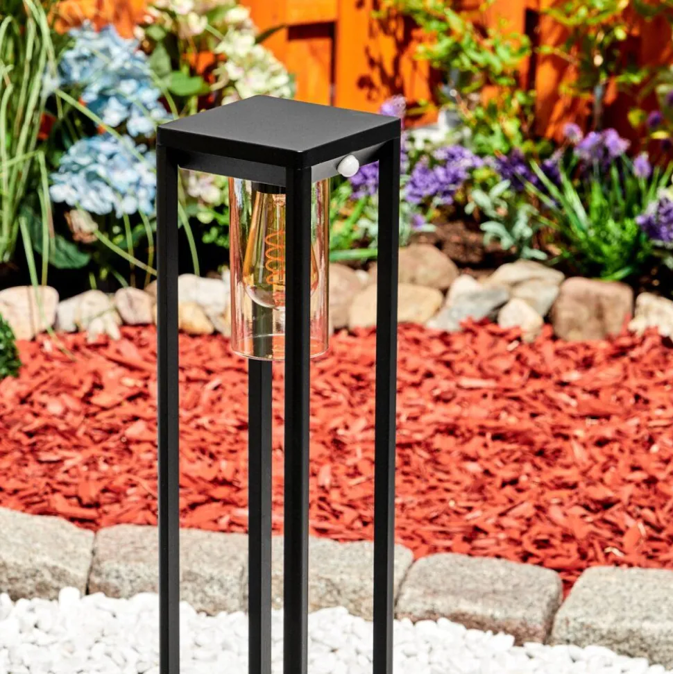 Borne Lumineuse Baoshan Noir, 1 Lumiere, Detecteur De Mouvement