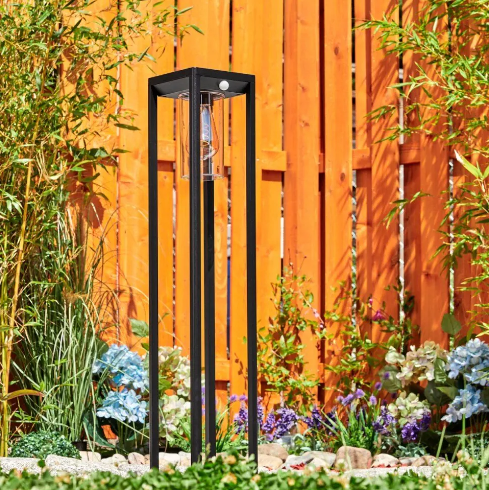 Borne Lumineuse Baoshan Noir, 1 Lumiere, Detecteur De Mouvement