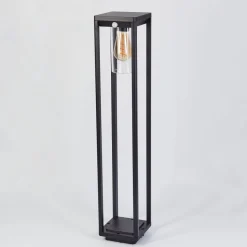 Borne Lumineuse Baoshan Noir, 1 Lumiere, Detecteur De Mouvement