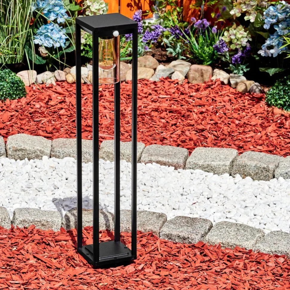 Borne Lumineuse Baoshan Noir, 1 Lumiere, Detecteur De Mouvement