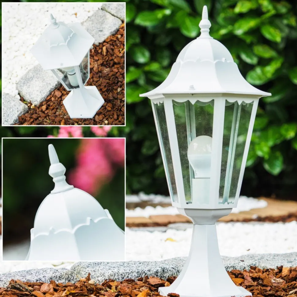 Borne Lumineuse Blanche Blanc, 1 Lumiere