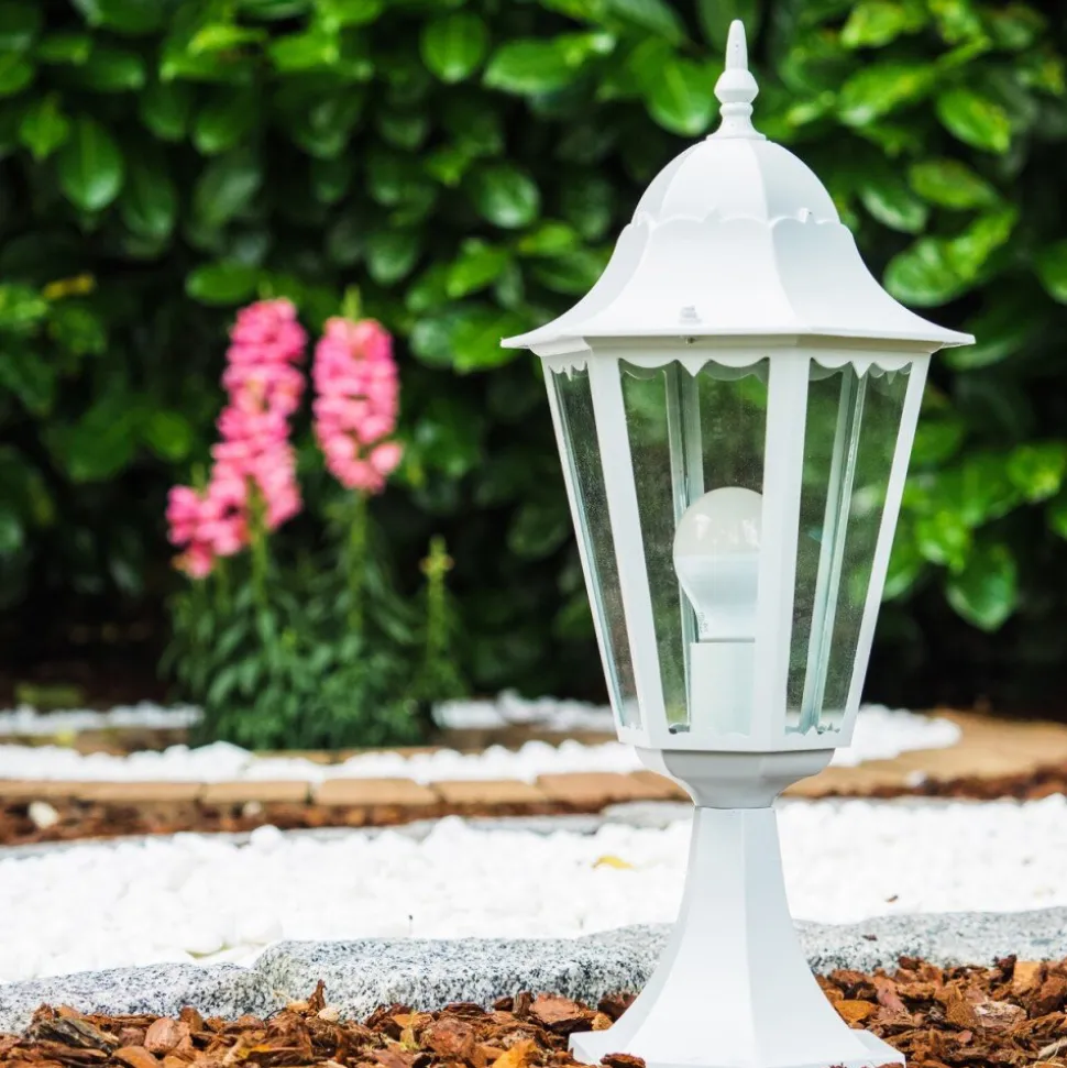 Borne Lumineuse Blanche Blanc, 1 Lumiere