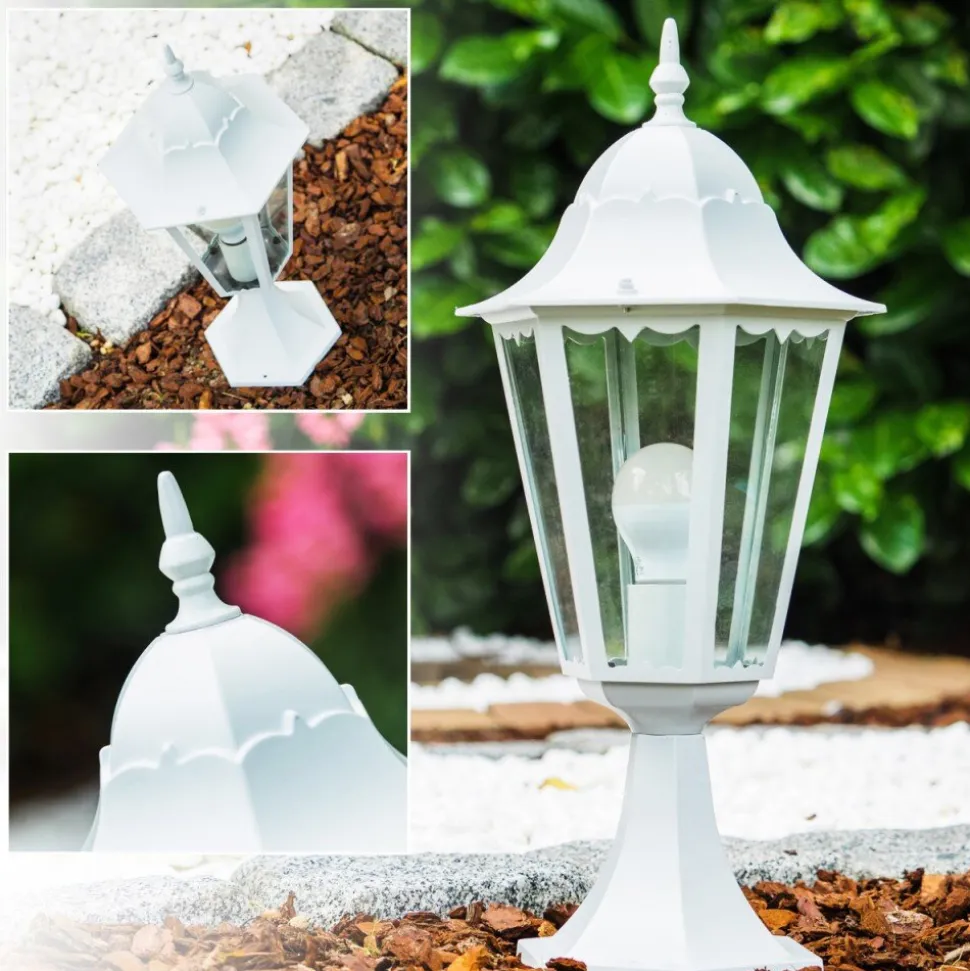 Borne Lumineuse Blanche Blanc, 1 Lumiere