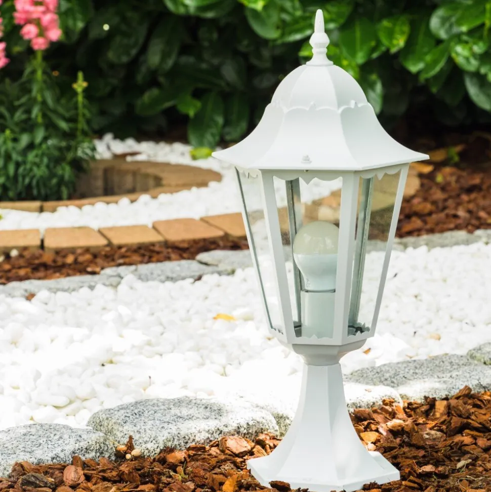 Borne Lumineuse Blanche Blanc, 1 Lumiere